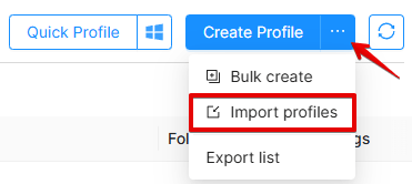 Profile Import