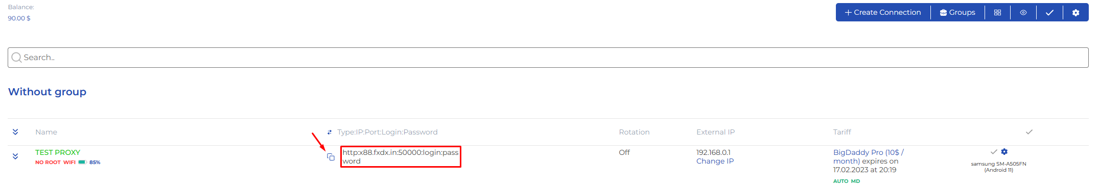 iProxy Port Copy iProxy Port Copy