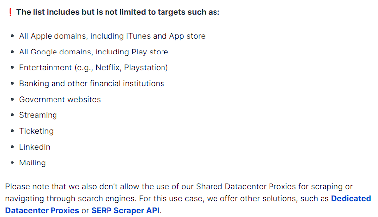 Oxylabs Restricted Targets Oxylabs Restricted Targets