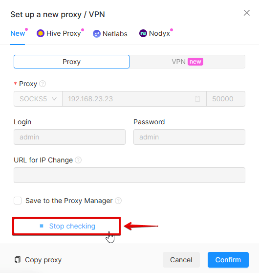Stop Proxy Check