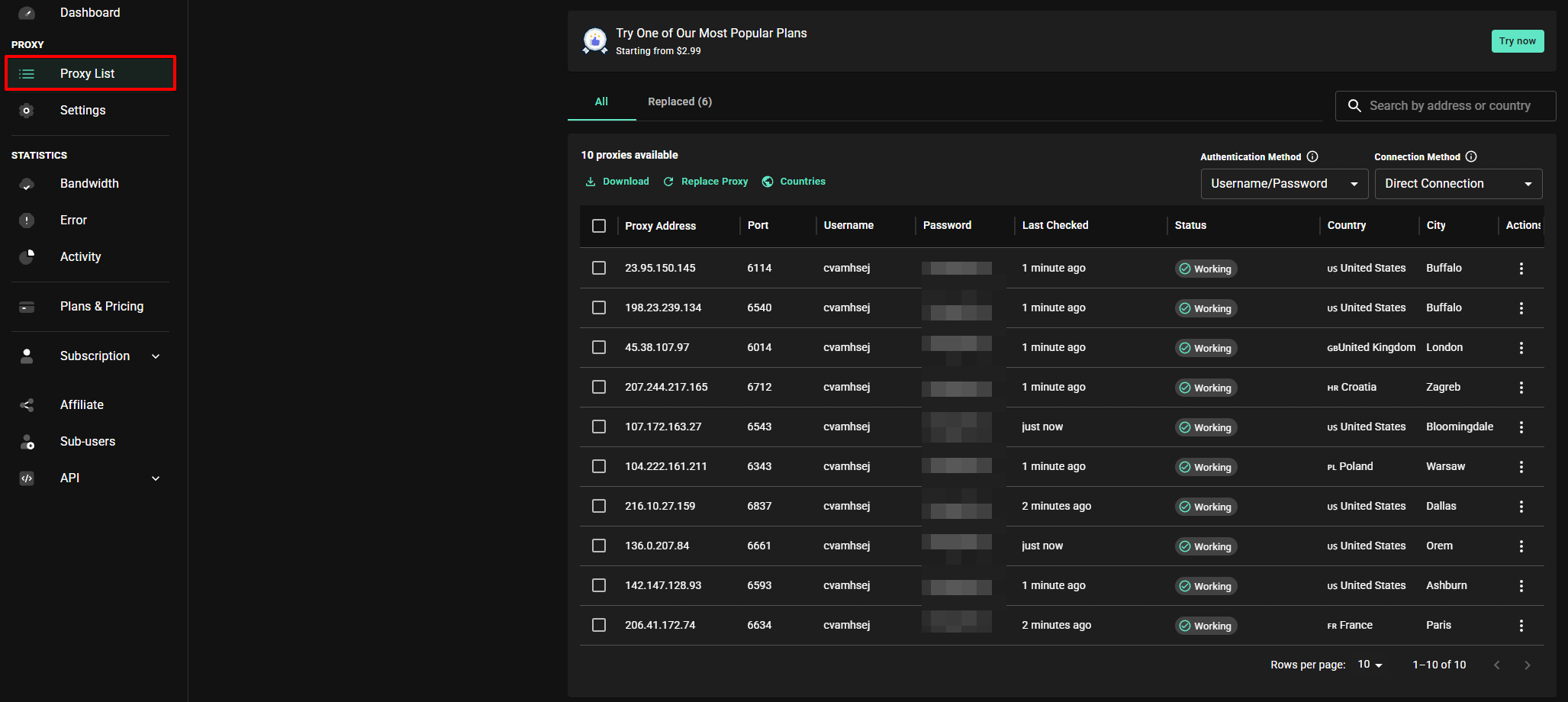 Webshare Proxy List Webshare Proxy List