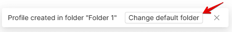 Default folder