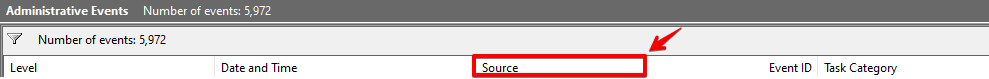 Eventviewer Sources Eventviewer Sources