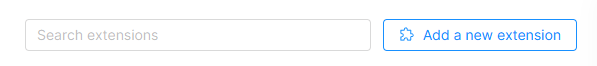 Configurações de extensões