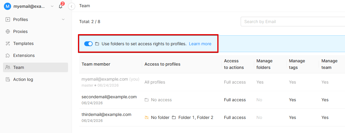 Change folders-tags Change folders-tags
