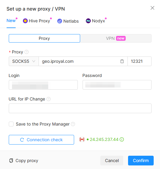 IPRoyal proxy data