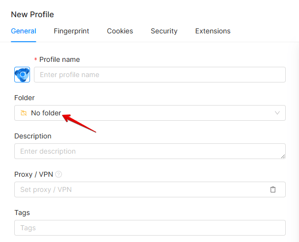 Creating a folder